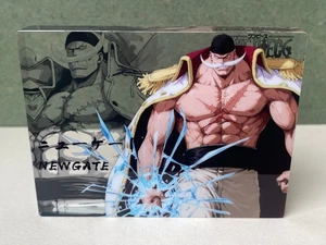 One Piece Anime Tavola Acrilica Due Laterali Carta Barba Bianca Newgate 1x6x8 cm - Foto 1 di 7