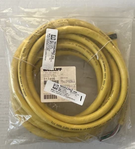 NEW BALLUFF CB08-AE-16-VY-200F CORDSET CABLE 20' 8-PIN - Picture 1 of 4