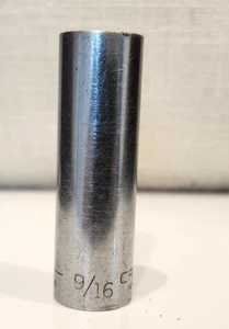 (1) Vintage! Craftsman 3/8" Antrieb SAE 6 Punkt Tiefbrunnen 9/16" Steckschlüssel #43334-V-V - Bild 1 von 4