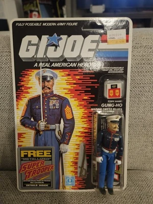 GI JOE MOC GUNG HO V2 VESTIDO MARINO AZUL GRIS FICHA TARJETA 36 REVERSO Foto 1 de 4