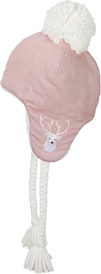 Bonnet d'hiver fille Sterntaler bonnet enfant bonnet avec pompon, 18-24... - Photo 1/3