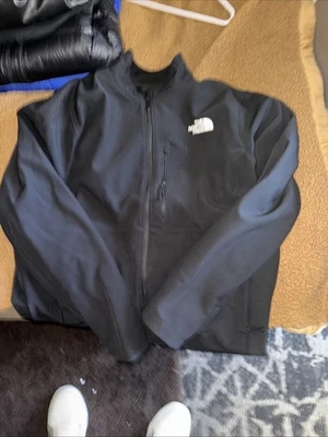 Chaqueta cortavientos vintage The North Face para hombre chaqueta negra Denali polar Foto 1 de 4