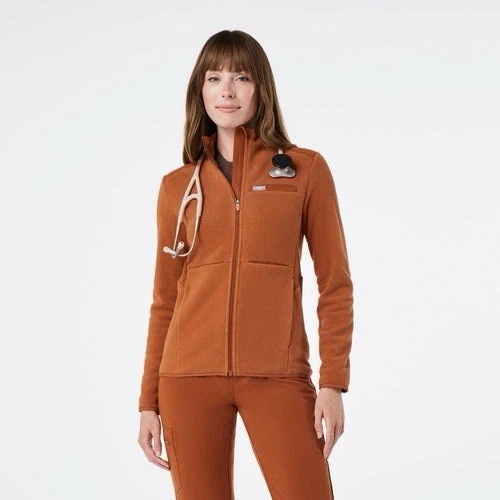 FIGS Dirty Chai On-Shift - Fleece Jacket™ 限量版女式小号 — 第 1/1 张图片