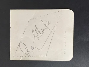 E GB 1940s RAY ELLINGTON AUTOGRAPH (BANDLEADER/GOON SHOW) ON BOOK LEAF - Picture 1 of 2