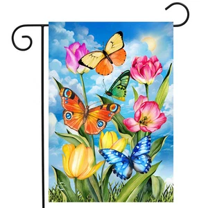Bandera de jardín Briarwood Lane Sunshine Butterflies - Imagen 1 de 4