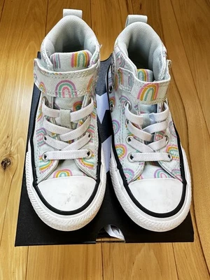 Arco iris Converse Chuck Taylor All Star Malden Street azul 11,5 EE. UU. juvenil Foto 1 de 4
