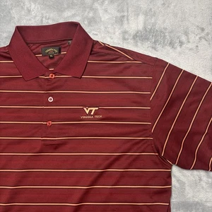 Virginia Tech Hokies Men’s Polo Shirt Adult XL Monterey Club - Picture 1 of 6