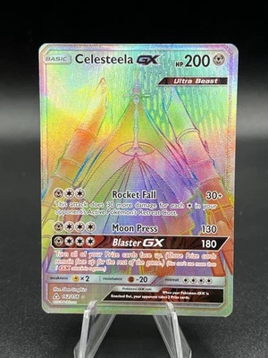 Celesteela GX - 162/156 Ultra Prism Rainbow Pokemon - LP BJ3 - Image 1 of 3