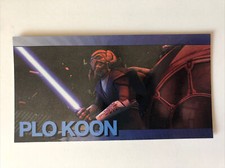 2009 Topps Star Wars: The Clone Wars Widevision Foil Characters  Plo Koon 4