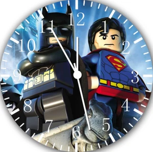 Lego Superman Batman Frameless Borderless Wall Clock For Gifts or Decor E138 - Picture 1 of 1