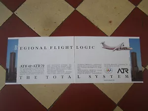 4/1989 PUB FLUGZEUG ATR 42 72 FLUGZEUG TWIN TOWERS WTC NEW YORK ORIGINAL ANZEIGE - Bild 1 von 1