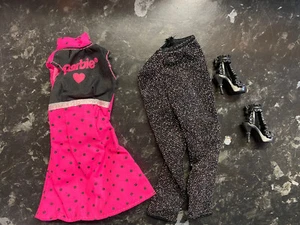 Quality dolls sparkly leggings & Pink polka dot dress outfit made for dolls uk - Picture 1 of 2