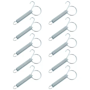 10 Pcs Tension Spring Latches Hook Pet Cage Accessories Rabbit Cages Door Lock - Picture 1 of 12