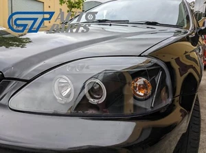 Black LED Angle Eye Projector Headlights for 96-98 HONDA Civic EK VTI - Picture 1 of 12