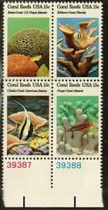 Scott 1827-1830 15¢ Coral Reefs MNH Free Shipping!!! - Picture 1 of 1