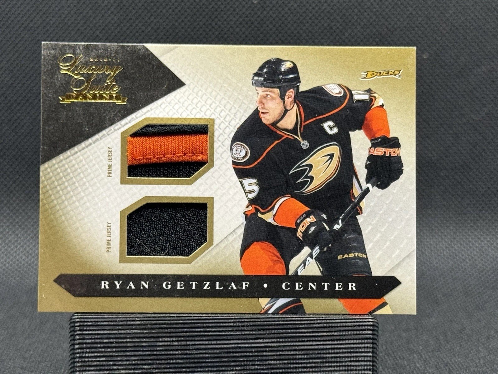 10-11 Panini Luxury Suite Ryan Getzlaf Dual Patch Gold /10 🔥🔥🔥