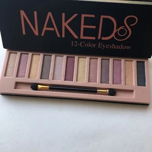 NEW! NakedS 12-Color SHIMMER Eye Shadow Palette (B) w/ Brush - FREE US SHIPPING - Picture 1 of 2