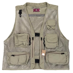 Jarusite Vest Men's Size 3XL Fishing Cargo Hunting Desert khaki Utility Pockets - Picture 1 of 17