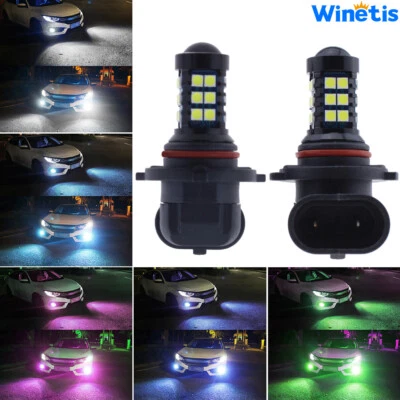 2X H10 9145 High Power Bright Car LED Bulbs 3030 30-SMD Driving/Fog Light Lamps - Image 1 of 4