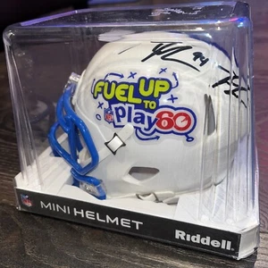 NEW NFL Fuel Up ToPlay 60 Speed Mini Helmet Riddell Football Signed 94 Ware? - Picture 1 of 7