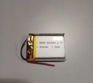 batterie al polimeri di litio 800 Mah 3,7 deah 603040 - Zdjęcie 1 z 2