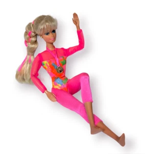 Muñeca Barbie gimnasta vintage 1993 rubia articulada doblar y mover cuerpo - Imagen 1 de 6