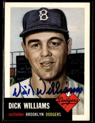 1991 Topps Archives 1953 #125 Dick Williams IP AUTO - Image 1 of 2