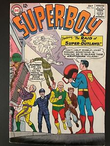 Superboy vol.1 #114 1964 Mid-Grade 4.5 DC Comic Book D41-14