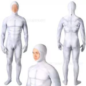 Gray Muscle Jumpsuit Cosplay Costume Adult & Kids Bodysuit Halloween Stage Suit - Picture 1 of 9