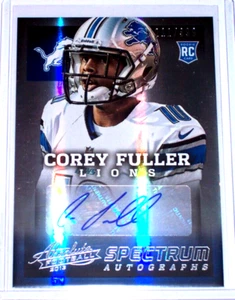 2013 autógrafo de novato Absolute Silver Spectrum Corey Fuller/399 Lions - Imagen 1 de 1