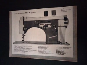 1957 NECCHI SUPERNOVA MACCHINA DA CUCIRE ANNI 50 PUBBLICITA EPOCA VINTAGE AD - Picture 1 of 1