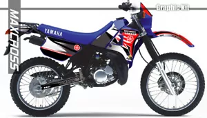YAMAHA DT125R DT200R 1988 - 1992 MAXCROSS GRAPHICS KIT DECAL FULL Sticker MSP2 - Picture 1 of 4