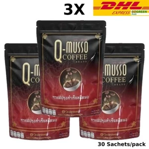 Q-Musso Coffee Mixed Instan Powder 14 Herbs 0% Cholesterol Healthy Bones 3X - Picture 1 of 13