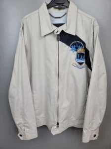 LA MARTINA White Embroidered Short Blouson Jacket Size M - Picture 1 of 7