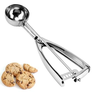 Stainless Steel Cookie Scoop Trigger Release 2 Tbsp for Baking & Ice Cream - Picture 1 of 8