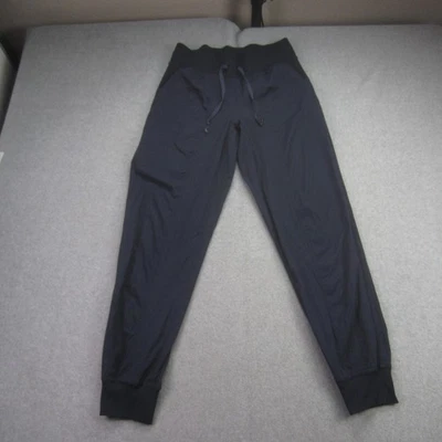 Pantalones de chándal Lululemon para mujer 6 bolsillos tejidos a rayas azules ligeros Foto 1 de 4