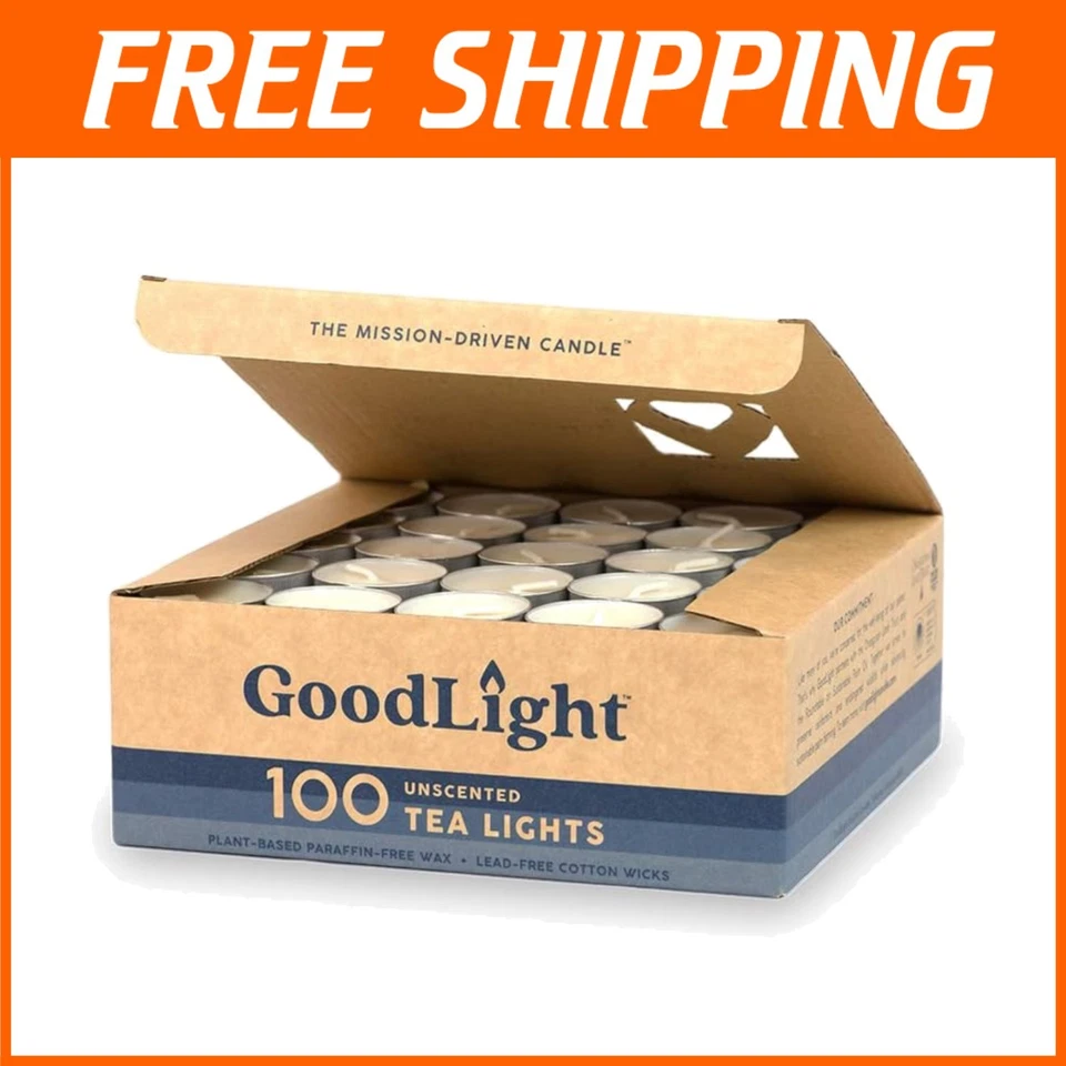 GoodLight Paraffin- Tea Lights - Case of 400