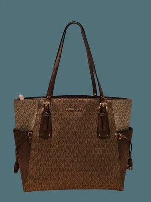 Bolso de hombro Michael Kors Voyager con logotipo de firma en bloque de color Foto 1 de 4