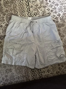 Abercrombie Kids Boys Swim Bathing Suit Shorts Gray Sz 17/18 Mesh Lining 5” - Picture 1 of 8