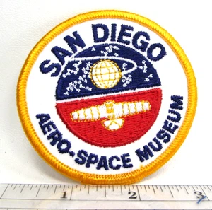 Vintage San Diego Aero-Space Museum Jacket Patch California Airplane Aviation - Bild 1 von 3