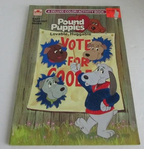 Vintage 1986 Golden Pound Puppies Malbuch *HINWEIS* - Bild 1 von 3