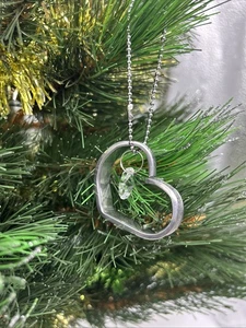 Heart Suncatcher Spoon Cutlery Keychain Pendant Hand Crafted Keyring Gift - Picture 1 of 9