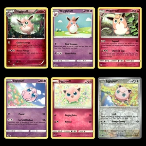 6x Wigglytuff Jigglypuff Lot 89 XY Pokemon Cards Collection Set Deck Building - Picture 1 of 9