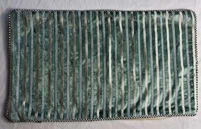 Mackenzie Childs Beaded Velvet Lumbar Pillow Cover 26” X 14” ~ Gorgeous - Image 1 of 4