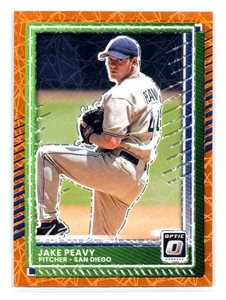 2025 Donruss Baseball #49 Jake Peavy Orange Velocity Optic Padres - Picture 1 of 2