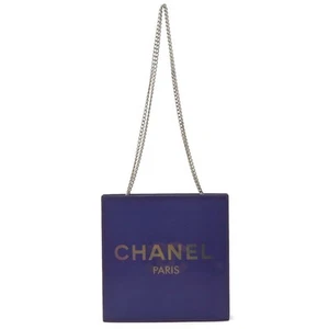 CHANEL Hologram Coco Mark Chain Shoulder Tote Bag Vinyl Purple Purple Silver Har - Picture 1 of 6