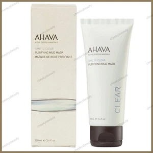 AHAVA Time to Clear Purifying Mud Mask 100ml,Dead Sea Mud & Minerals - Picture 1 of 6