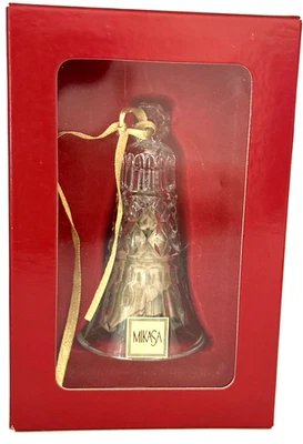 MIKASA 'MÚSICA CELESTIAL' Hecho en Alemania Corte Cristal Campana Adorno de Navidad Foto 1 de 4