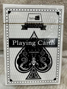 Spicebox Casino Quality Standard Playing Cards NEW in Box Black and White - Picture 1 of 2