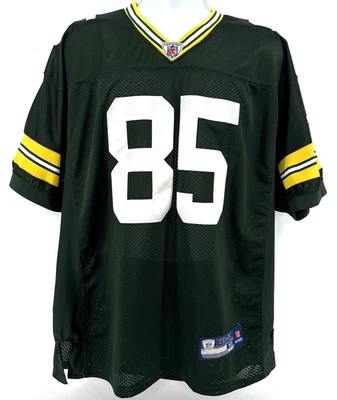 Camiseta para hombre Green Bay Packers Reebok Home talla 50 #85 Greg Jennings Foto 1 de 4